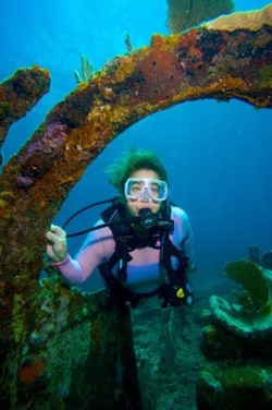 Amy Slate still dives at least two afternoons a week along the reefs and wrecks of Key Largo. Photos by Frazier Nivens